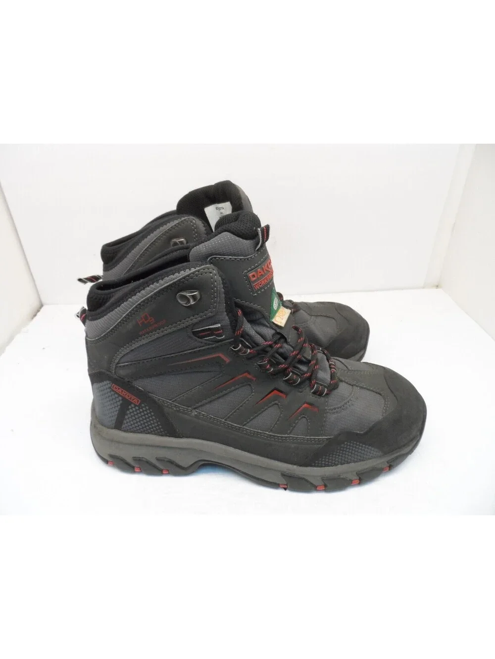 Dakota Men's 2127 Steel Toe Steel Plate WP Mid-Cut Safety Hiking Boots 10.5W/L